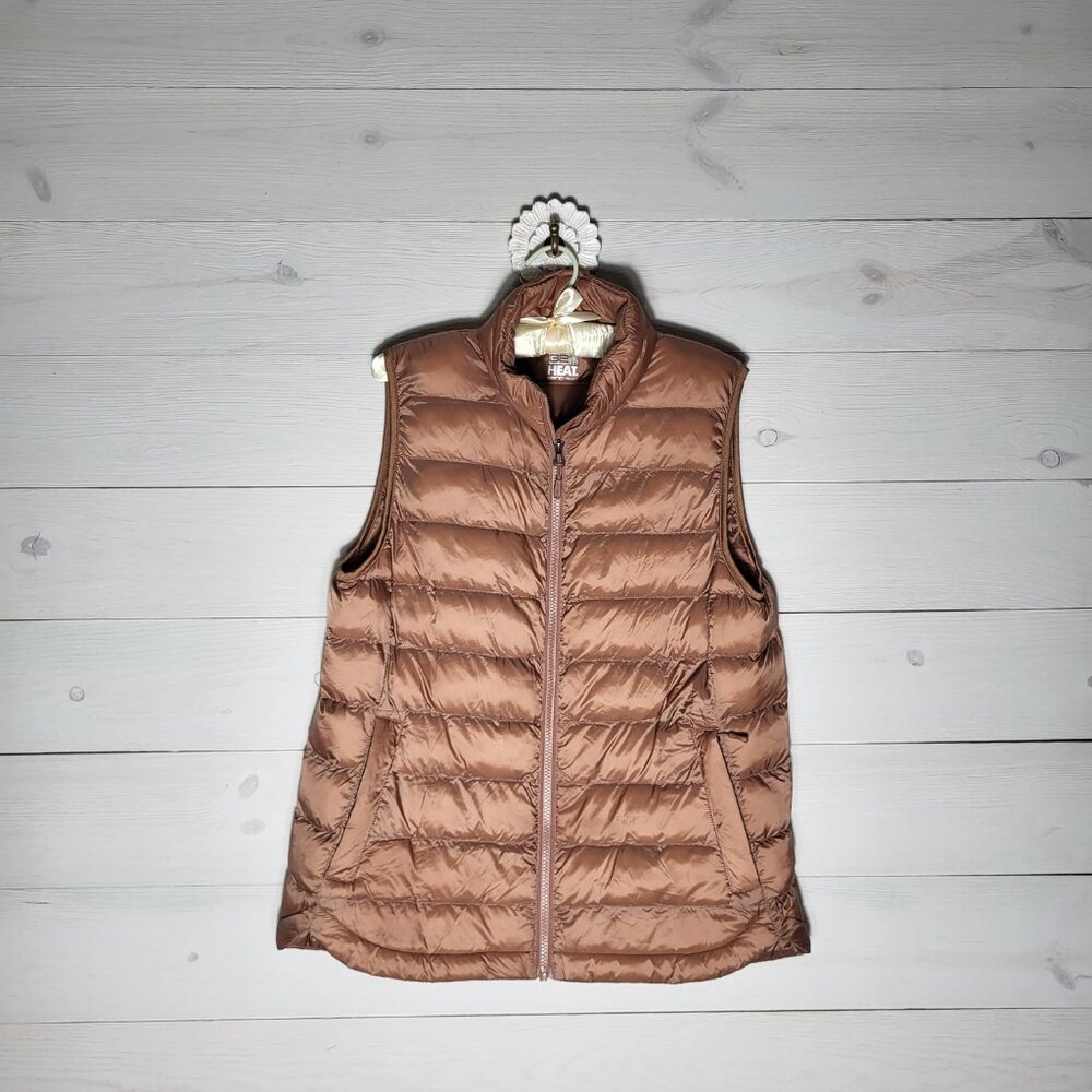 32 Degrees Vest Copper Brown Puffer Gorpcore.